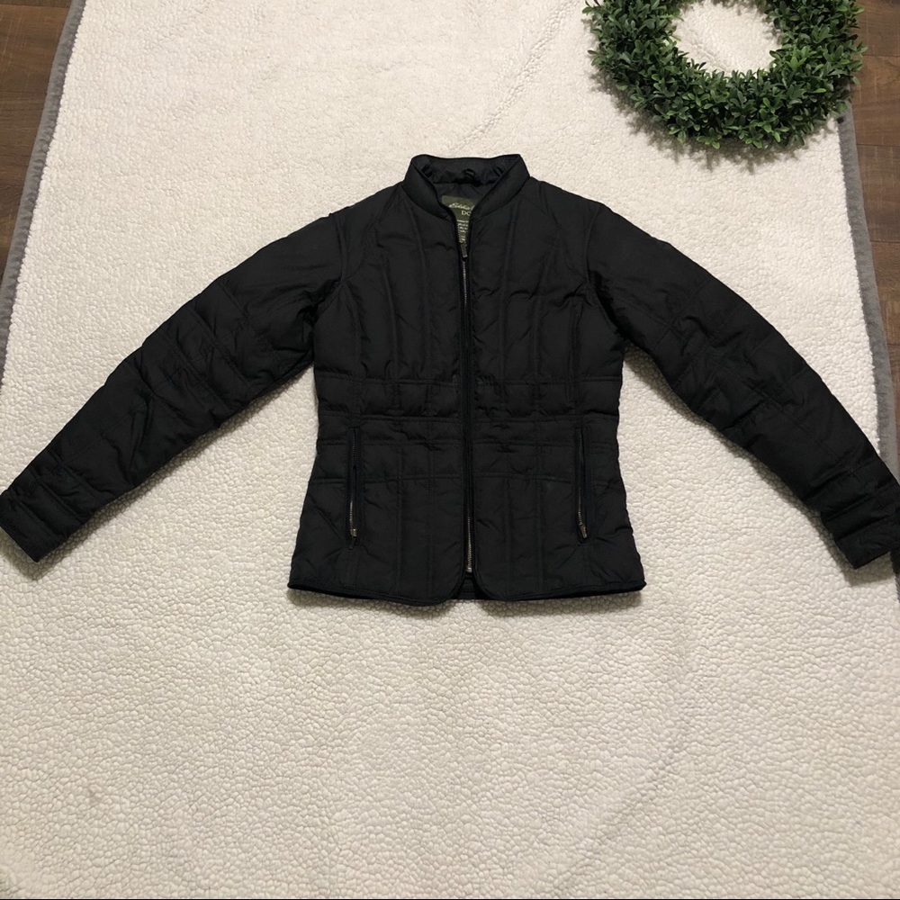 Eddie Bauer Down Black Jacket Size XS Like New